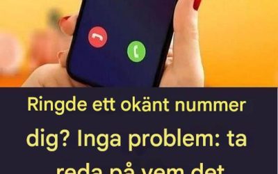 Har et ukendt nummer ringet til dig? Intet problem: find ud af, hvem det er, med et simpelt trick.