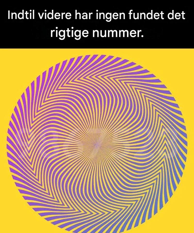 Kan du spotte det skjulte tal i denne optiske illusion?