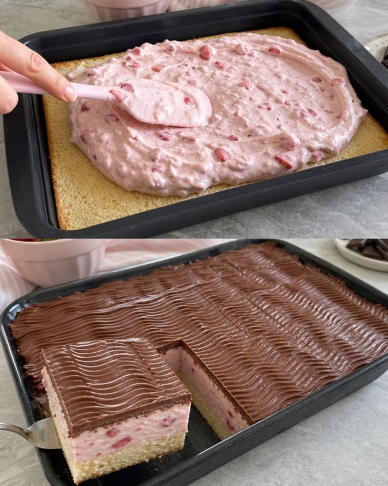 Denne jordbærkage med chokolade har allerede vundet mange hjerter!