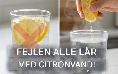 Undgå denne almindelige fejl med citronvand – her er hvad der virkelig sker