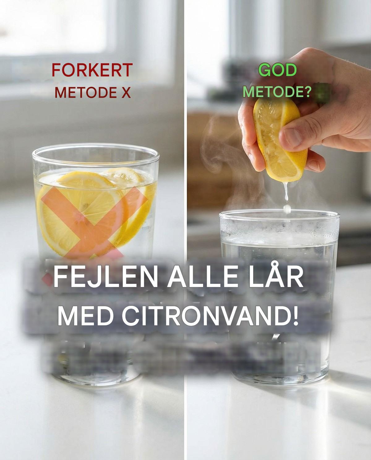 Undgå denne almindelige fejl med citronvand – her er hvad der virkelig sker
