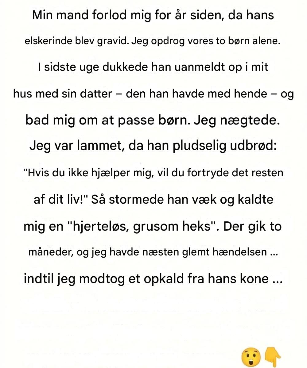Da fortiden vendte tilbage valgte jeg at beskytte min fred.