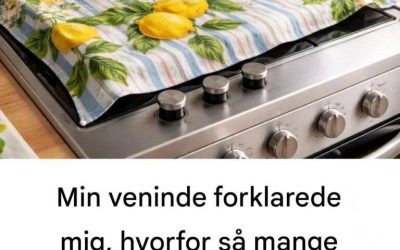 Min ven forklarede mig, hvorfor så mange kvinder lægger en klud på ovnen!