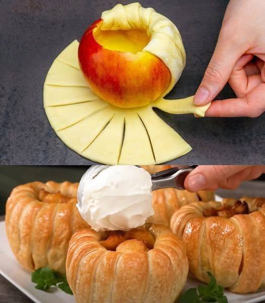 Hurtig dessert med æble og butterdej – Lækker fornøjelse på få minutter!