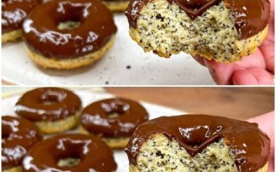 Enkle og lækre bagte donuts uden sukker og hvidt mel.
