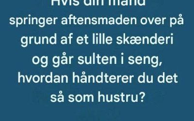 Søgeresultater for: Når din mand skips middag efter en argument
