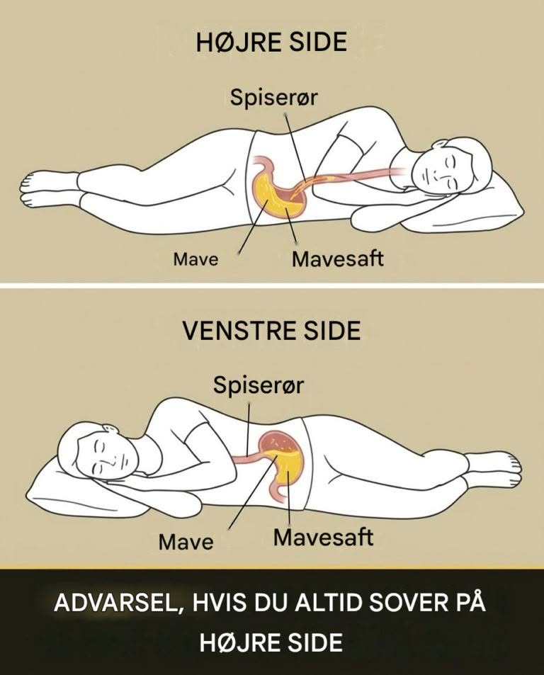 Bemærk at hvis du altid sover på din højre side, bør du have… Se mere