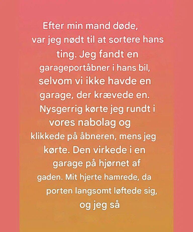 En mystisk garageåbner førte mig til hans stille godhed