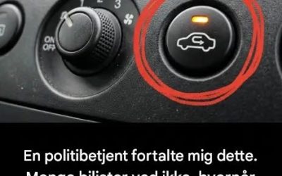 Mange chauffører ved ikke, hvornår de skal bruge denne knap