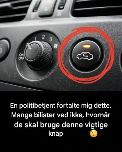 Mange chauffører ved ikke, hvornår de skal bruge denne knap