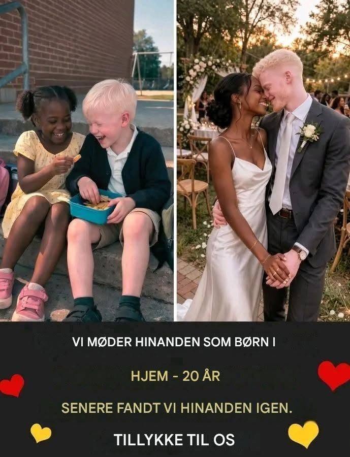 Vi mødtes i plejefamilier. Ingen forventede, at vi ville finde hinanden igen. Men Gud mister aldrig sine planer af syne. Jeg var fem år gammel. En lille sort pige på et adoptionscenter. En eftermiddag holdt personalet en lille ceremoni for at opmuntre os. Så stod jeg ved siden af ​​en stille dreng ved navn Bryn. Han havde albinisme. Folk så på ham, som de så på mig. To børn. De lærte begge tidligt, hvordan det var at være "anderledes". Det varede ikke længe, ​​fø