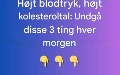 Højt blodtryk og høj kolesterol: 3 ting, du skal undgå hver morgen
