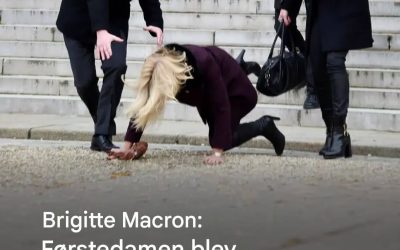 Brigitte Macron er offer for et fald, nyheden er meget bekymrende Se mere