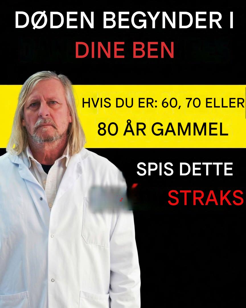 ⚠️ Dine ben svækkes først! Spis disse 6 fødevarer for at styrke dem