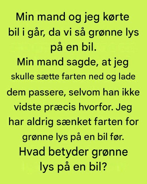 Hvad betyder grønne lys på biler? Forståelse af køretøjer til medicinsk transport