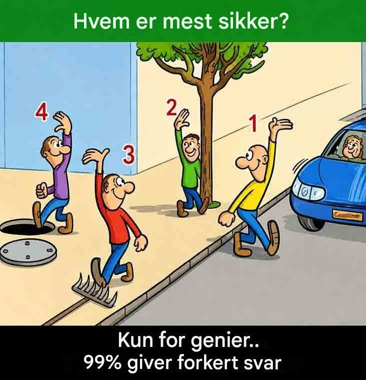 Hvem er mest sikker?