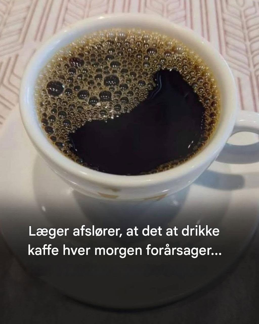 Læger afslører, at kaffe hver morgen forårsager inflammation