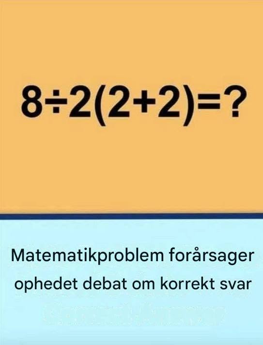 Matematikproblem deler internettet