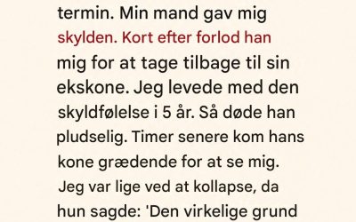Fem års skyld kollapsede, da en skjult sandhed endelig kom frem, hvilket afslørede alt, hvad hun troede, hun vidste var en løgn.