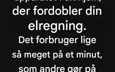 Husholdningsapparatet, der bruger mere energi, end du tror