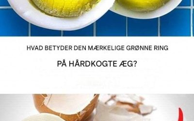 Det betyder den mærkelige grønne ring på hårdkogte æg