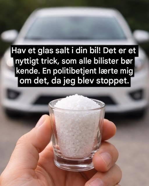 Hæld et glas salt i bilen, her er hvorfor enhver bilist bør prøve det