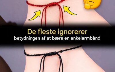 Den skjulte betydning af at bære en ankelkæde: De fleste ved det ikke