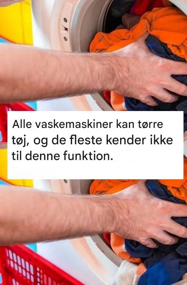 Hver vaskemaskine kan tørre vaskeri, og de fleste mennesker ved ikke om denne funktion