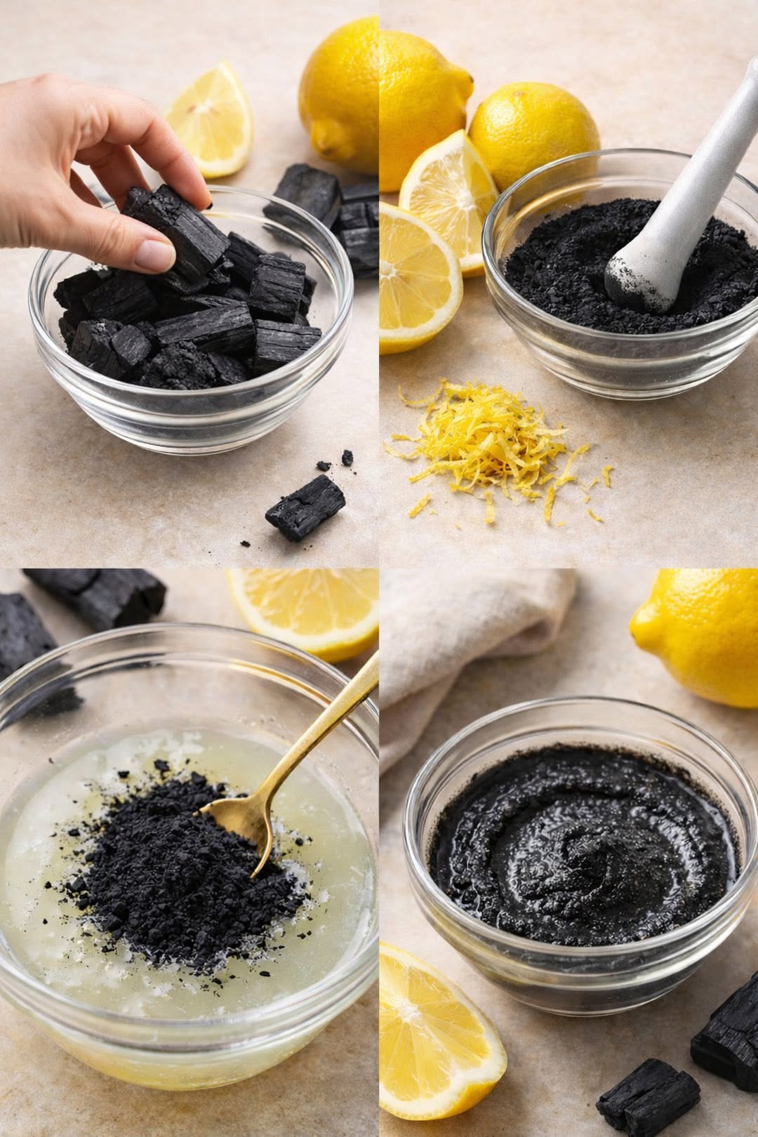 Fordelene ved citron- og aktivt kul-blandingen