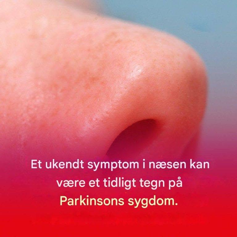 Et mindre kendt næsesymptom kan være et tidligt tegn på Parkinsons sygdom.