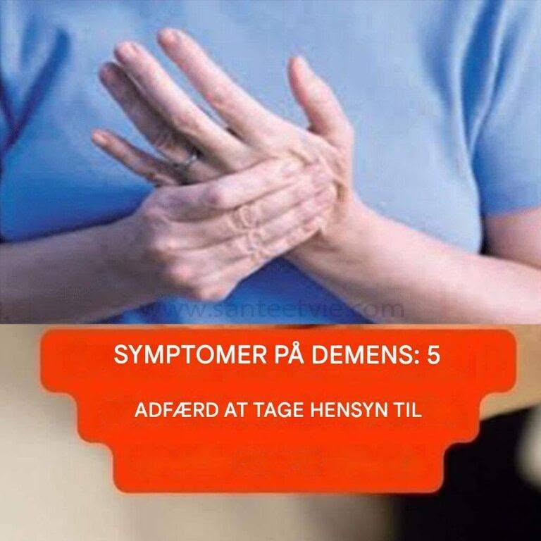 SYMPTOMER PÅ DEMENS: 5 ADFÆRD, DU SKAL VÆRE OPSØGT OM
