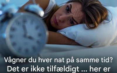 Vågner du hver nat på samme tid? Her er, hvad det betyder.