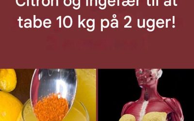 Mest kraftfulde mavefedtforbrændende drik: Citron og ingefær for at tabe 10 kg på 2 uger