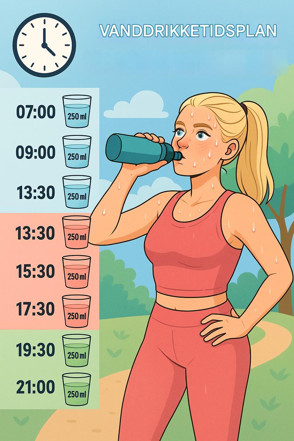 Drikkeplan for dagen – hvordan du holder din krop i balance 💧