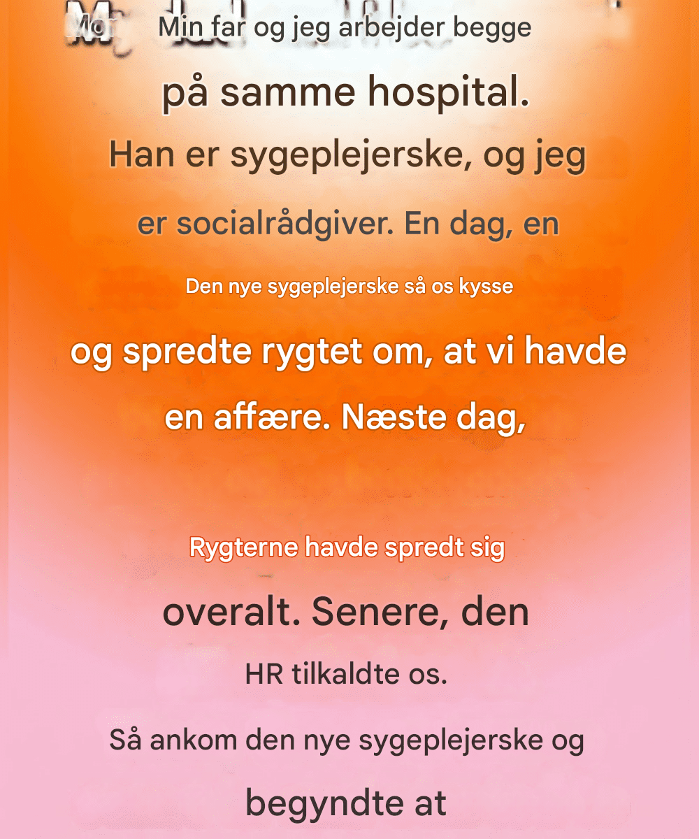 En simpel omfavnelse ved oprindelsen af en stor misforståelse og en lektion i arbejde