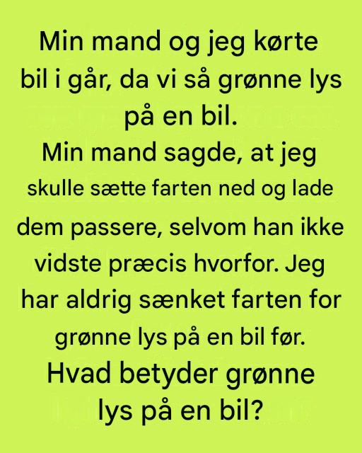 Hvad betyder grønne lys på biler? Forståelse af køretøjer til medicinsk transport