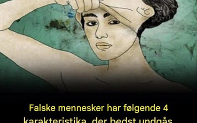Falske mennesker har følgende 4 karakteristika