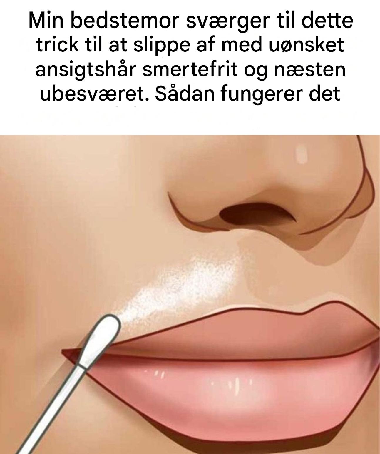 Hvordan slipper man af med uønsket ansigtshår uden smerte?