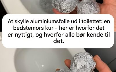 Aluminiumsfolie i toilettet, bedstemors kur: her er hvorfor det er nyttigt, og hvorfor alle bør kende til det.