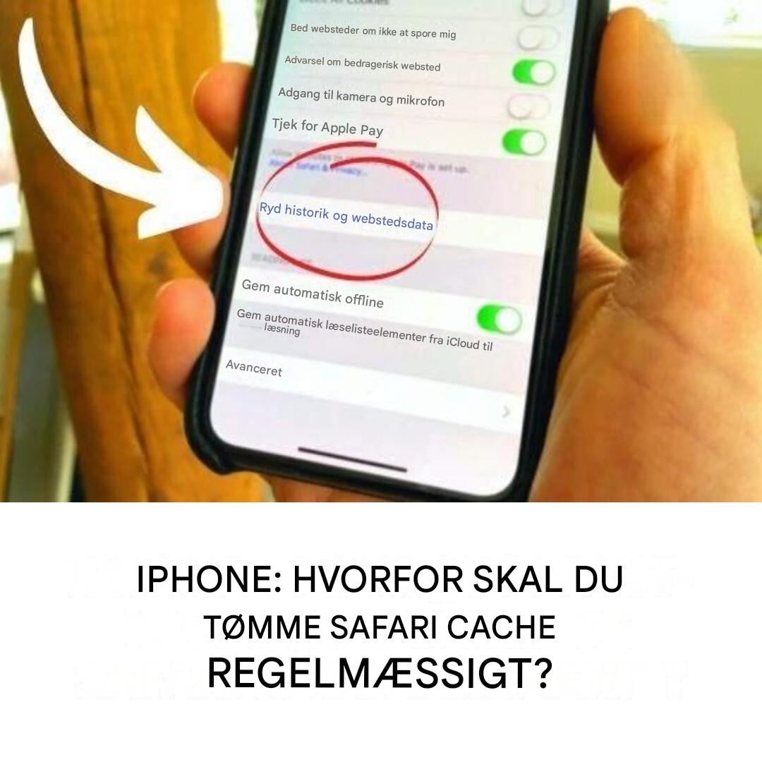 iPhone: Hvorfor skal du rydde Safari-cachen regelmæssigt?