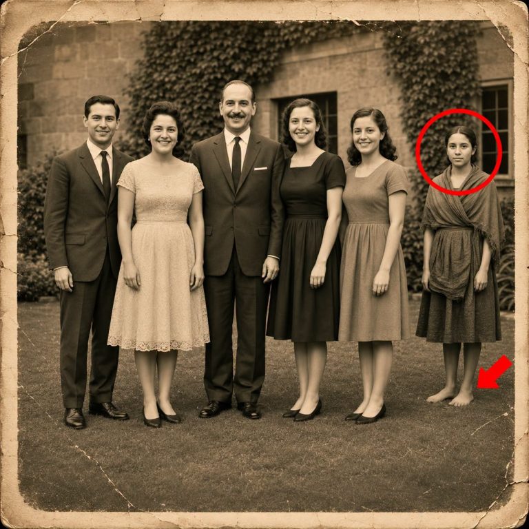 Fotografi fra 1961: historien om en hushjælp, afbildet sammen med en familie og dens livsrejse.