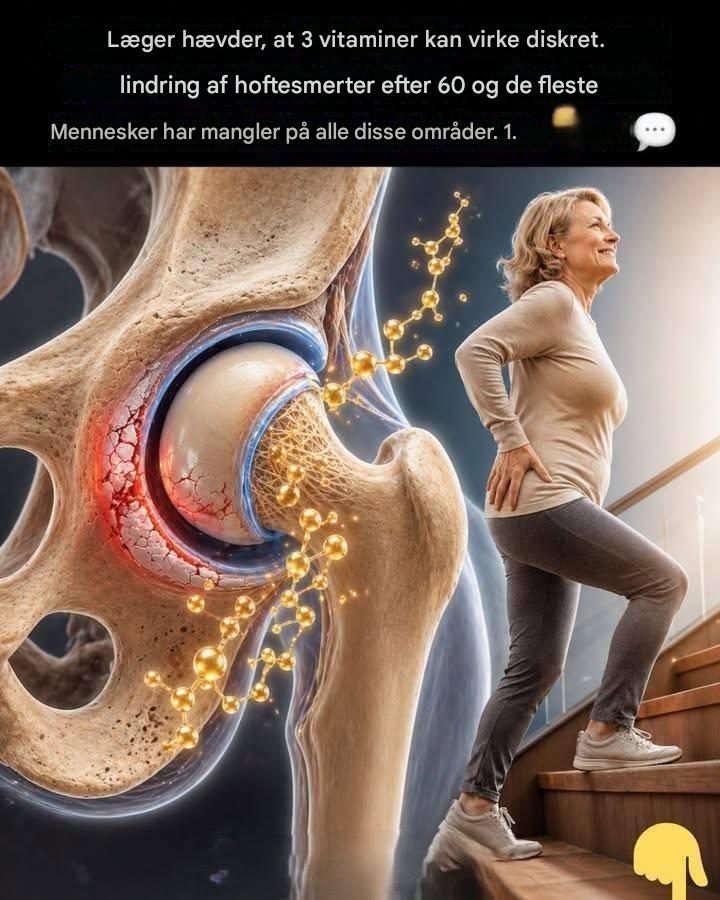 3 essentielle vitaminer mod slidgigt i hoften – Sig farvel til smerter