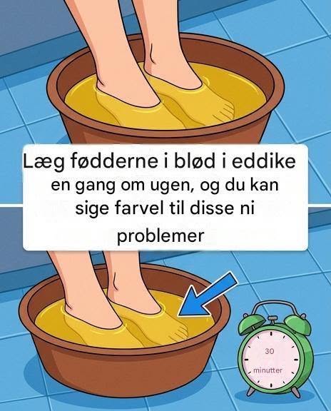 Fodbad med æblecidereddike: 5 problemer, der forsvinder med dette trick