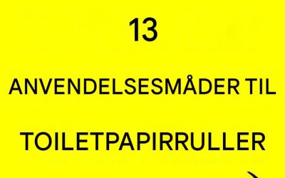 13 overraskende måder at genanvende toiletpapirruller på.